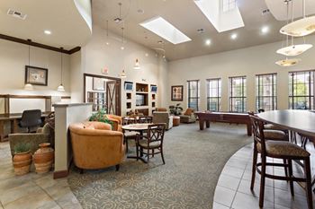 Community Room at The Vista on Brodie, Texas